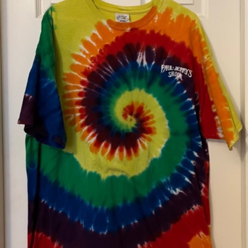 Men's multi colored t shirt from Paul and Jerry's Saloon in Jerome AZ size XXL